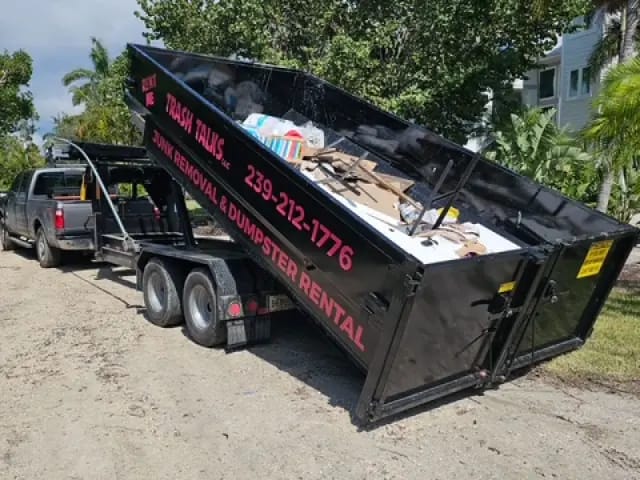 Residential dumpster rental for cleanup projects