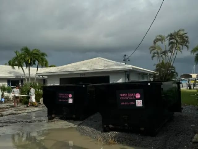 Trash Talks dumpster rental service in Fort Myers